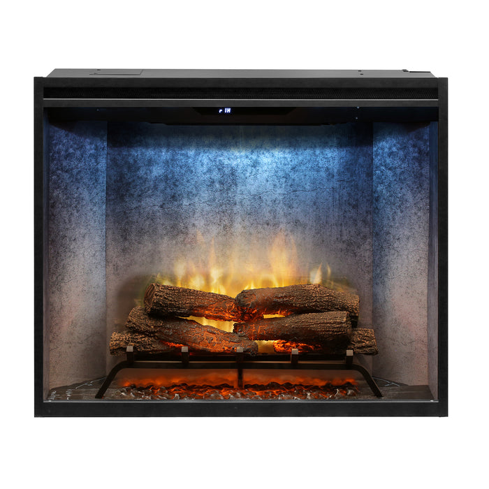 Dimplex Revillusion Portrait 36-Inch Built-In Electric Firebox With Glass & Plug Kit Weathered Concrete - RBF36PWC-FG