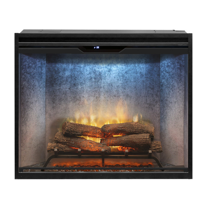 Dimplex Revillusion Portrait 36-Inch Built-In Electric Firebox With Glass & Plug Kit Weathered Concrete - RBF36PWC-FG