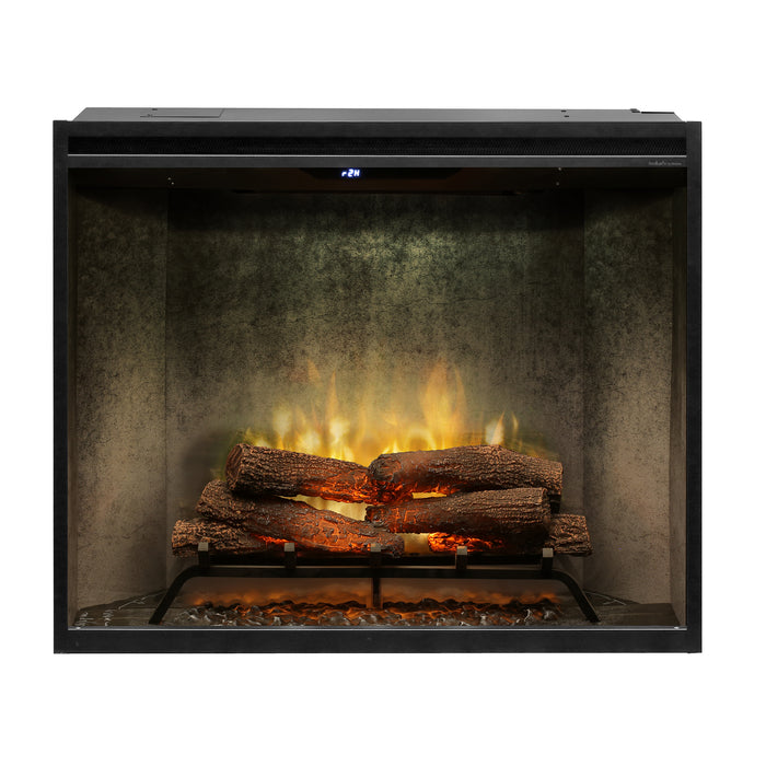 Dimplex Revillusion Portrait 36-Inch Built-In Electric Firebox With Glass & Plug Kit Weathered Concrete - RBF36PWC-FG