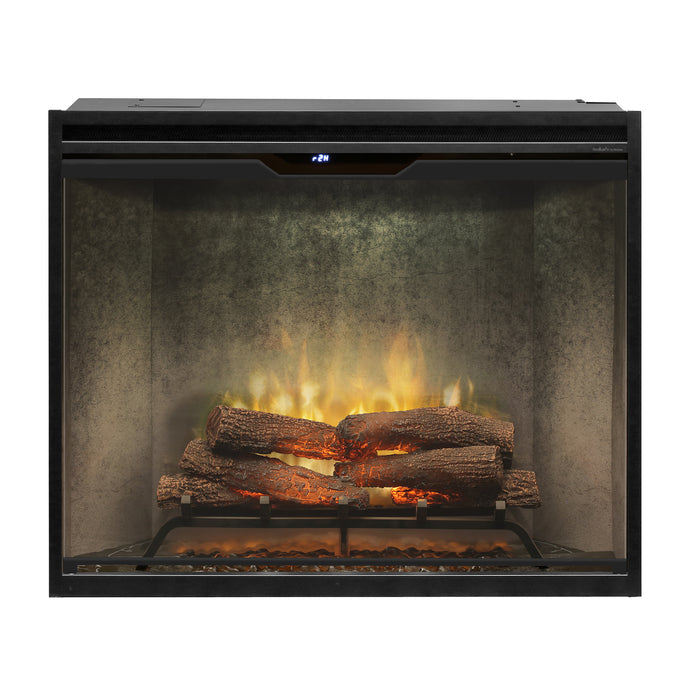 Dimplex Revillusion Portrait 36-Inch Built-In Electric Firebox With Glass & Plug Kit Weathered Concrete - RBF36PWC-FG