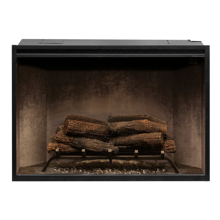 Dimplex Revillusion 36-Inch Built-In Firebox With Glass Pane & Plug Kit, Weathered Concrete - RBF36WC-FG