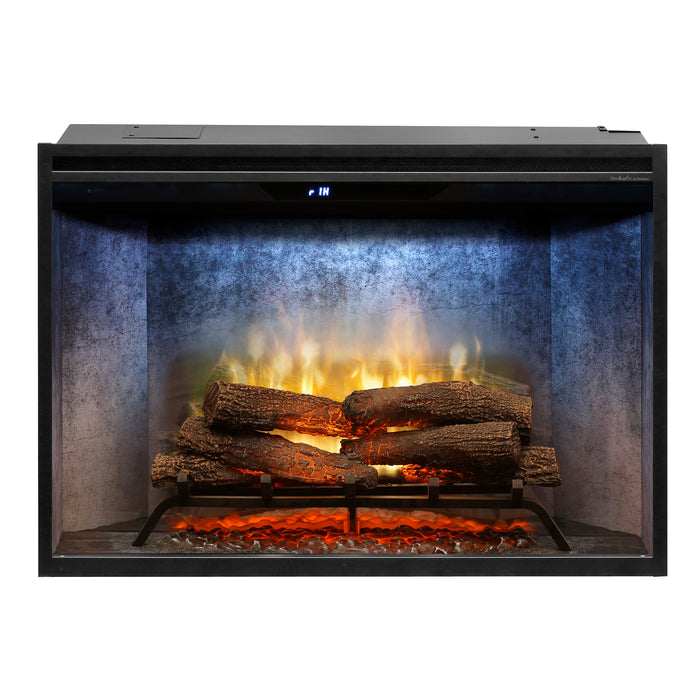 Dimplex Revillusion 36-Inch Built-In Firebox With Glass Pane & Plug Kit, Weathered Concrete - RBF36WC-FG