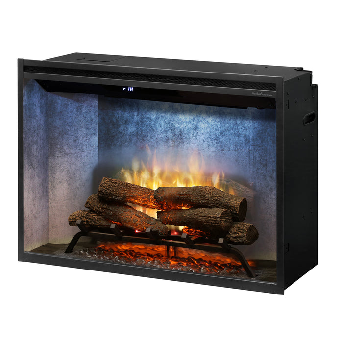 Dimplex Revillusion 36-Inch Built-In Firebox With Glass Pane & Plug Kit, Weathered Concrete - RBF36WC-FG