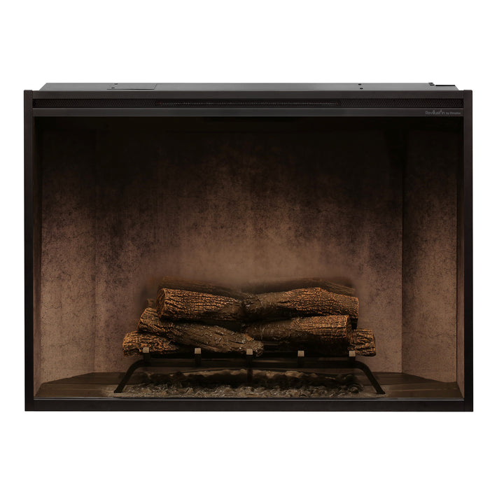 Dimplex Revillusion 42-Inch Built-In Firebox With Glass Pane & Plug Kit, Weathered Concrete - RBF42WC-FG