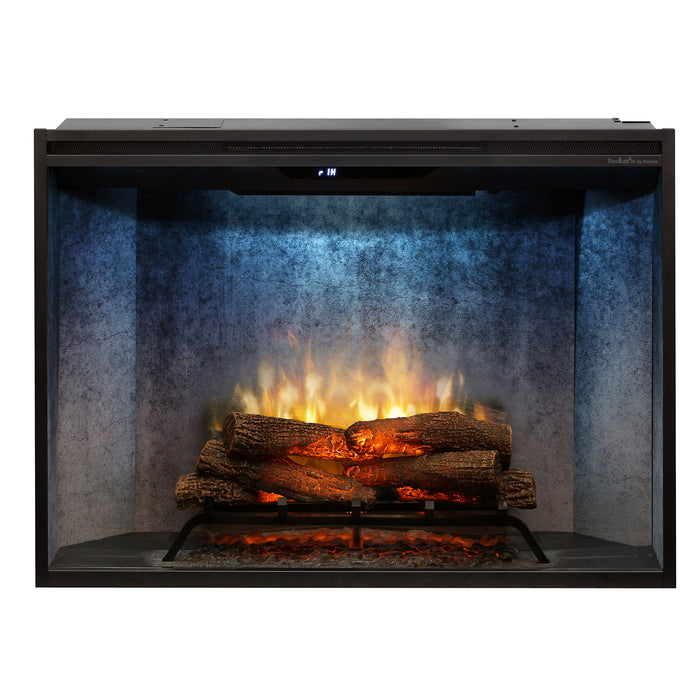 Dimplex Revillusion 42-Inch Built-In Firebox With Glass Pane & Plug Kit, Weathered Concrete - RBF42WC-FG