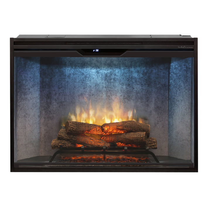 Dimplex Revillusion 42-Inch Built-In Firebox With Glass Pane & Plug Kit, Weathered Concrete - RBF42WC-FG