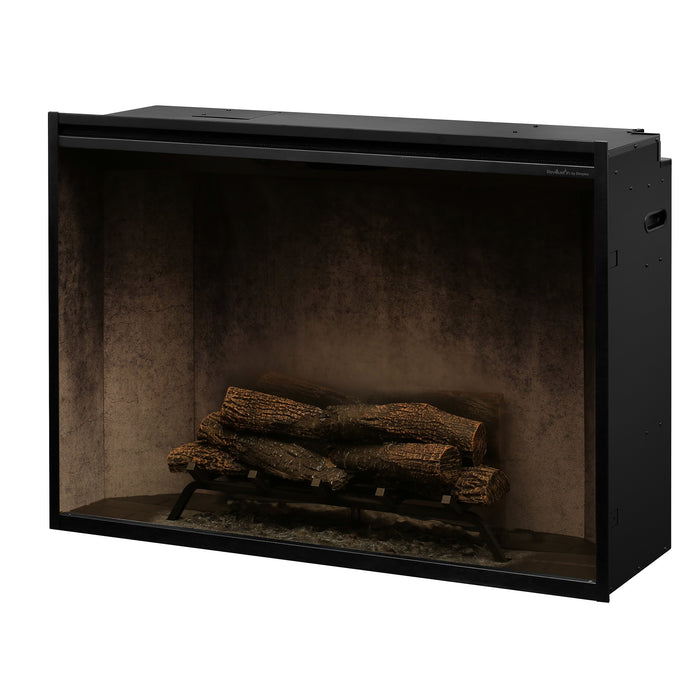 Dimplex Revillusion 42-Inch Built-In Firebox With Glass Pane & Plug Kit, Weathered Concrete - RBF42WC-FG