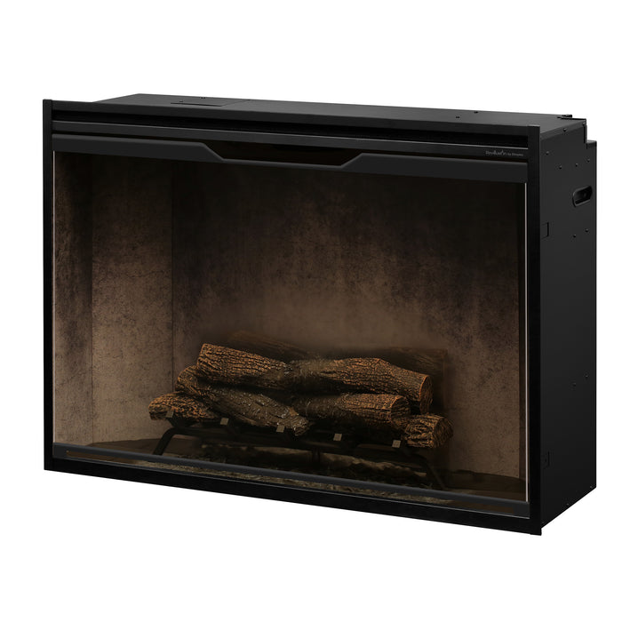 Dimplex Revillusion 42-Inch Built-In Firebox With Glass Pane & Plug Kit, Weathered Concrete - RBF42WC-FG