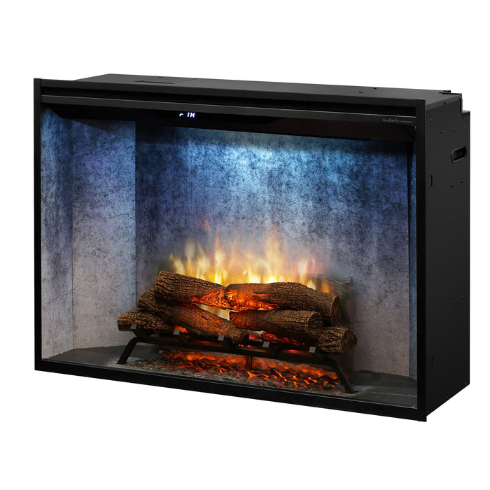 Dimplex Revillusion 42-Inch Built-In Firebox With Glass Pane & Plug Kit, Weathered Concrete - RBF42WC-FG