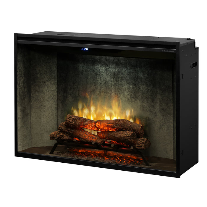 Dimplex Revillusion 42-Inch Built-In Firebox With Glass Pane & Plug Kit, Weathered Concrete - RBF42WC-FG