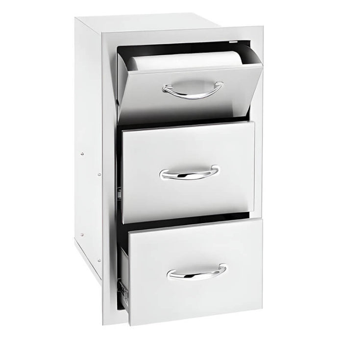 Summerset 17-Inch 2 Drawer & Paper Towel Holder Combo - SSTDC-17