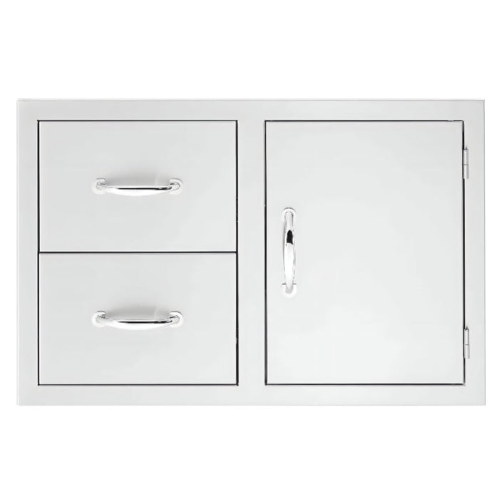 Summerset 33-Inch Flush Mount 2 Drawer & Access Door Combo - SSDC2-33