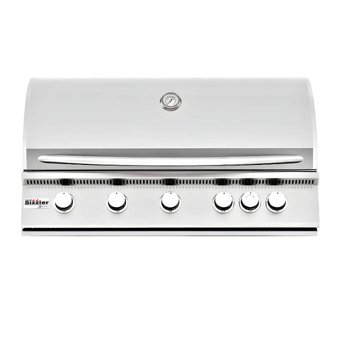 Summerset Sizzler 40-Inch 5-Burner Built-In Natural Gas Grill With Rear Infrared Burner - SIZ40-NG