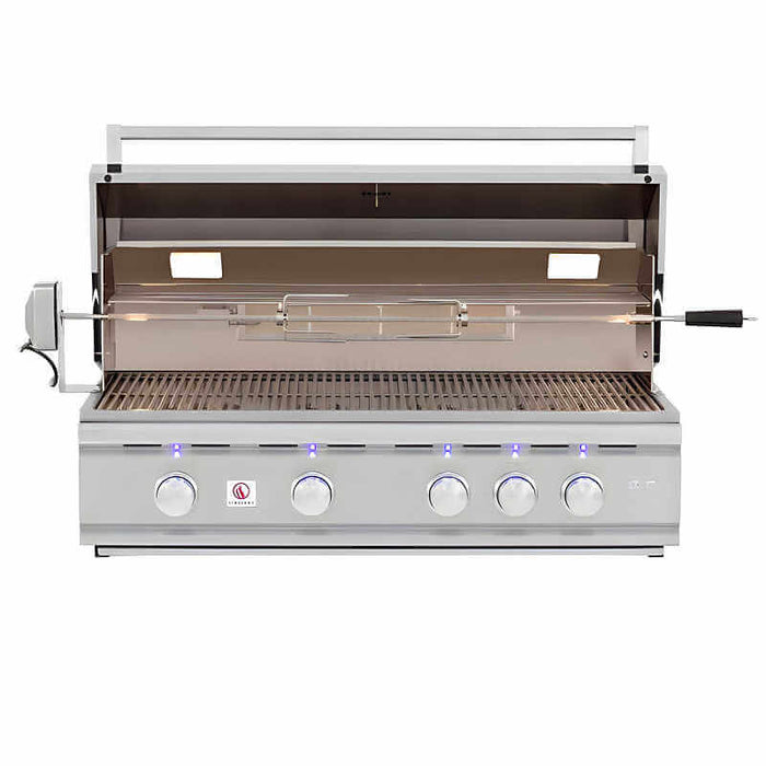 Summerset TRL 38-Inch 4-Burner Built-In Natural Gas Grill With Rotisserie - TRL38-NG