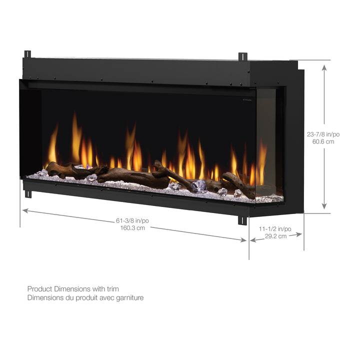 Dimplex IgniteXL Bold 60-Inch Smart Linear Multi-Side View Built-In Electric Fireplace - XLF6017-XD