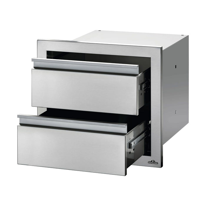 Napoleon 18x16-Inches Stainless Steel Double Drawer - BI-1816-2DR