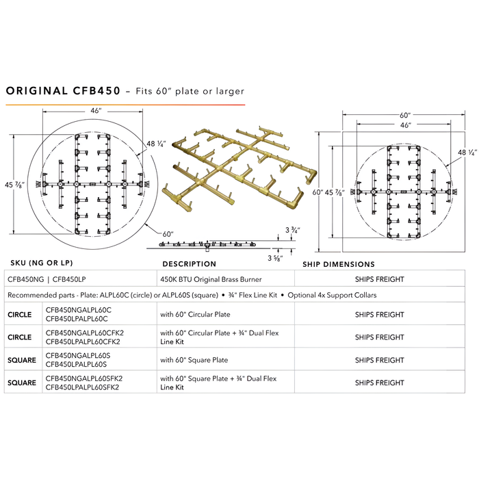 Ultimate Crossfire Bundle: Warming Trends Crossfire CFB Original Brass Burner Bundle