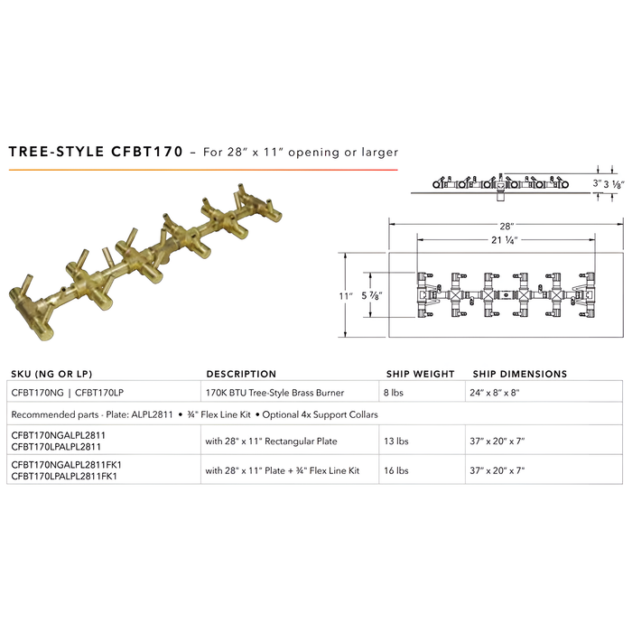 Ultimate Crossfire Bundle: Warming Trends Crossfire CFBT Tree-Style Brass Burner Bundle