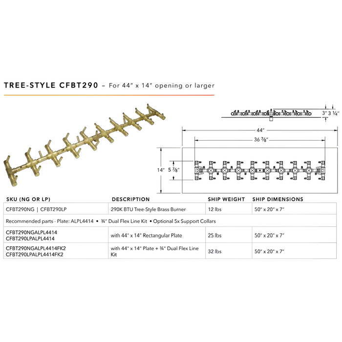 Ultimate Crossfire Bundle: Warming Trends Crossfire CFBT Tree-Style Brass Burner Bundle