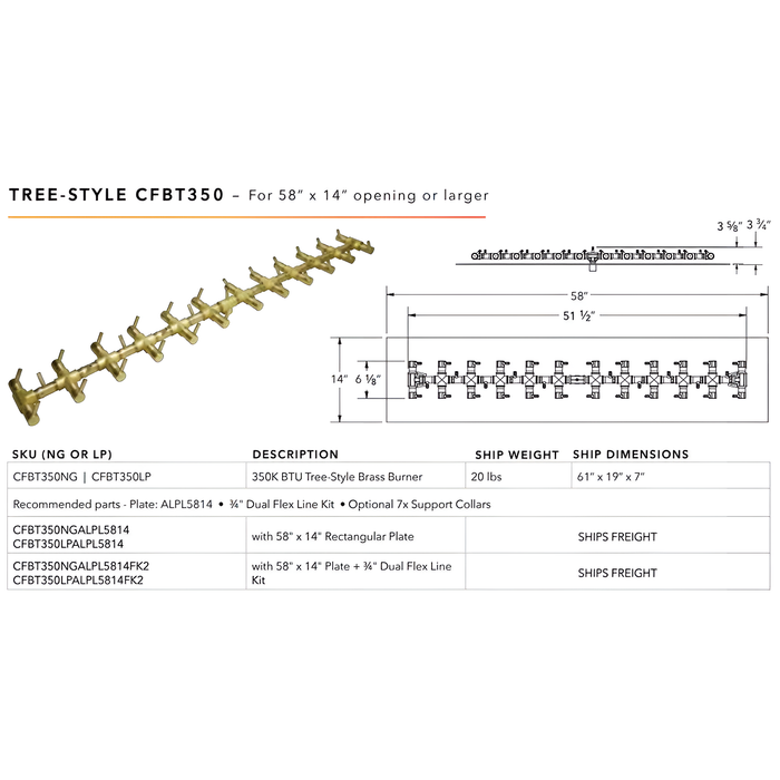 Ultimate Crossfire Bundle: Warming Trends Crossfire CFBT Tree-Style Brass Burner Bundle