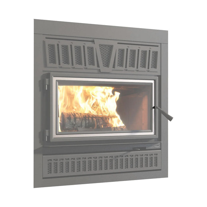 Valcourt  Brushed Nickel Door Overlay For Valcourt Lafayette IIS Fireplace - VA10RES40