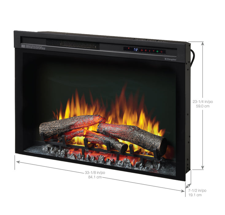 Dimplex Multi-Fire XHD 33-Inch Plug-In Electric Firebox With Realogs - XHD33L