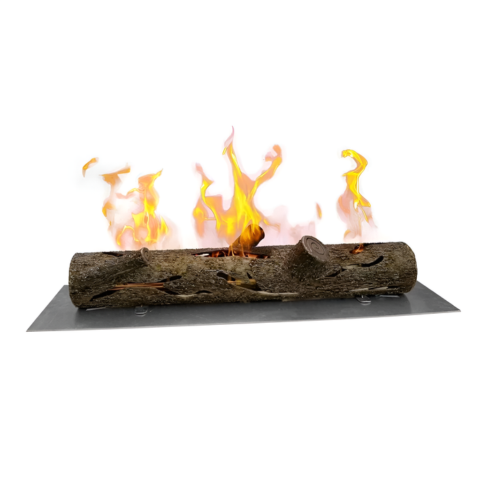 Warming Trends FireStorm 32-Inch Steel Log With CFBL150 CROSSFIRE Brass Burner & 38x10-Inch Pan